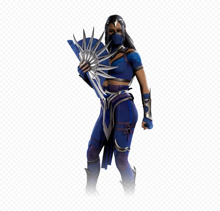 Portrait Of Kitana Mortal Kombat Princess PNG Transparent Background