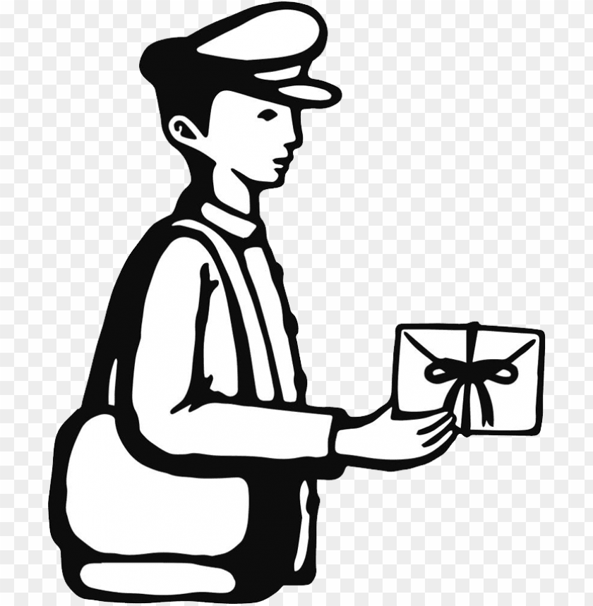 
postman
, 
mailman
, 
mailwoman
, 
postal carrier
, 
clip art
