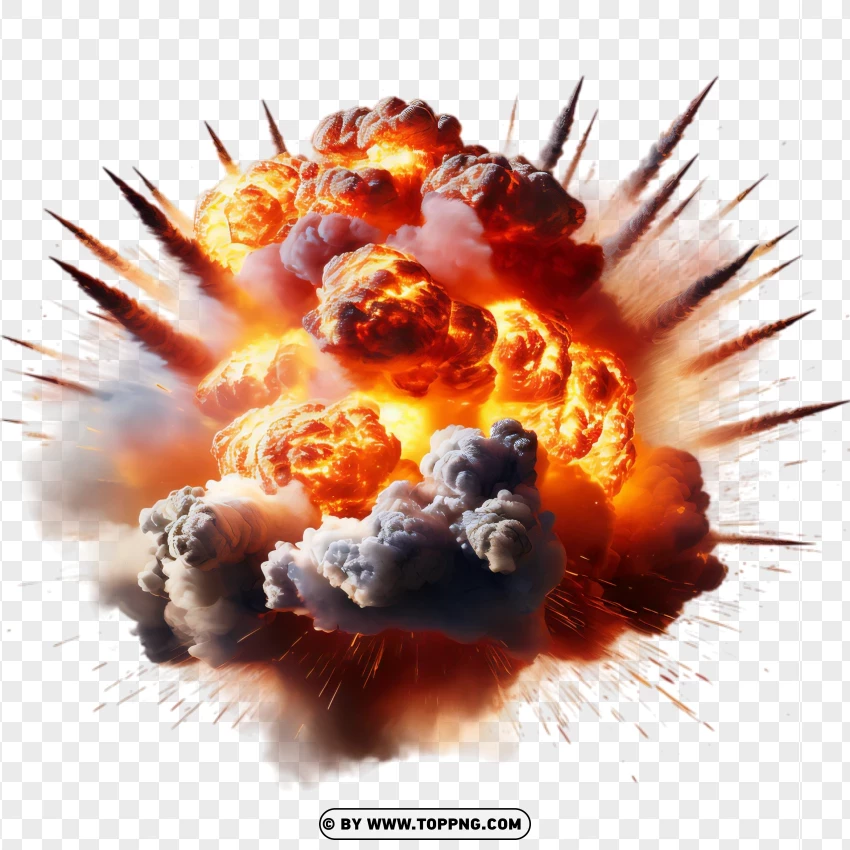 Powerful Explosion Effect Free Download PNG Transparent Background