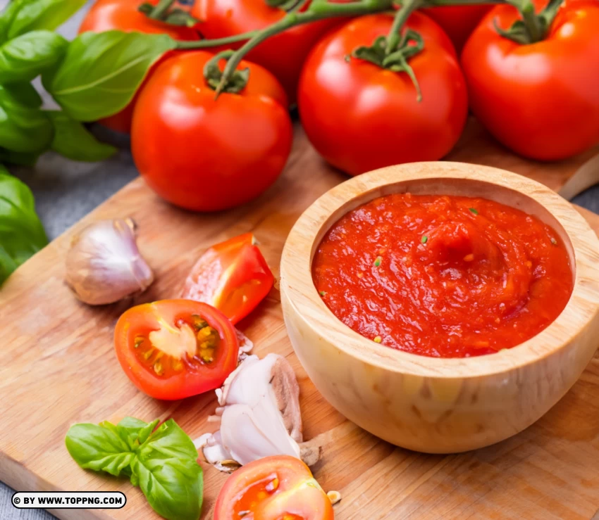 Preparing Fresh Garlic Pizza Sauce Hd PNG Transparent Background