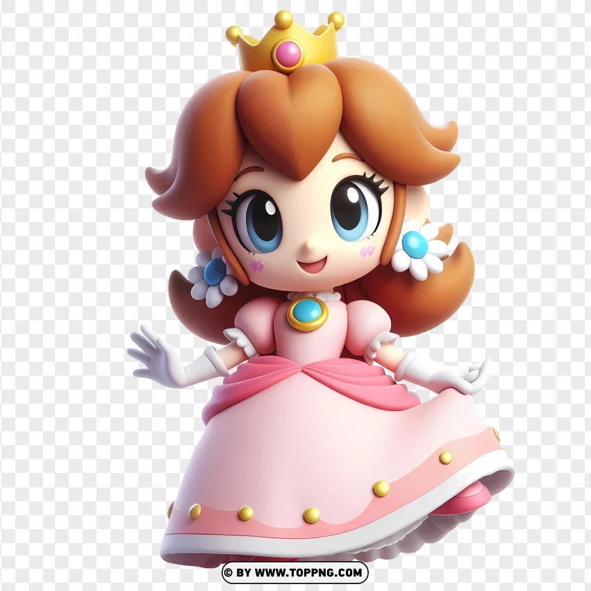 Princess Daisy Charming And Spirited Princess PNG Transparent Background