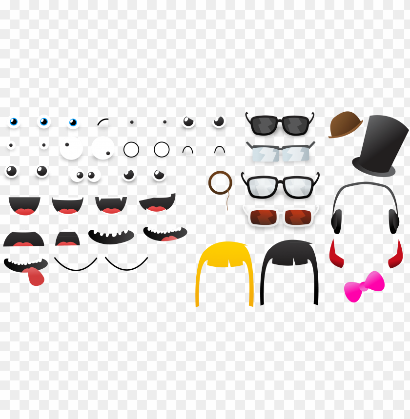 Printable Eyes Ears Nose And Mouth PNG Transparent Background