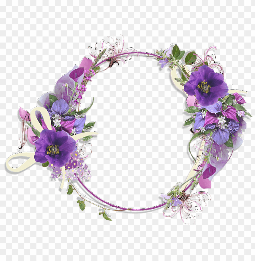 Floral Design, Purple Flowers, Decorative Frame, Wedding Decorations, Nature Art