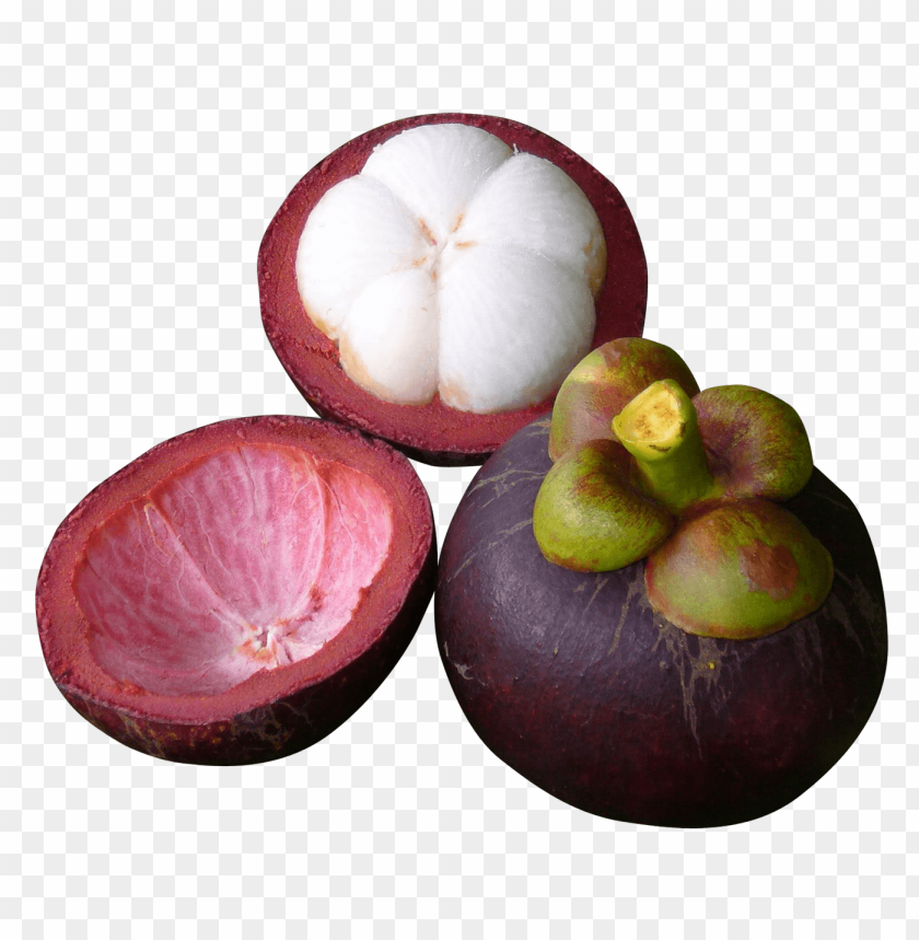 Mangosteen Sliced PNG, tropical, exotic, healthy