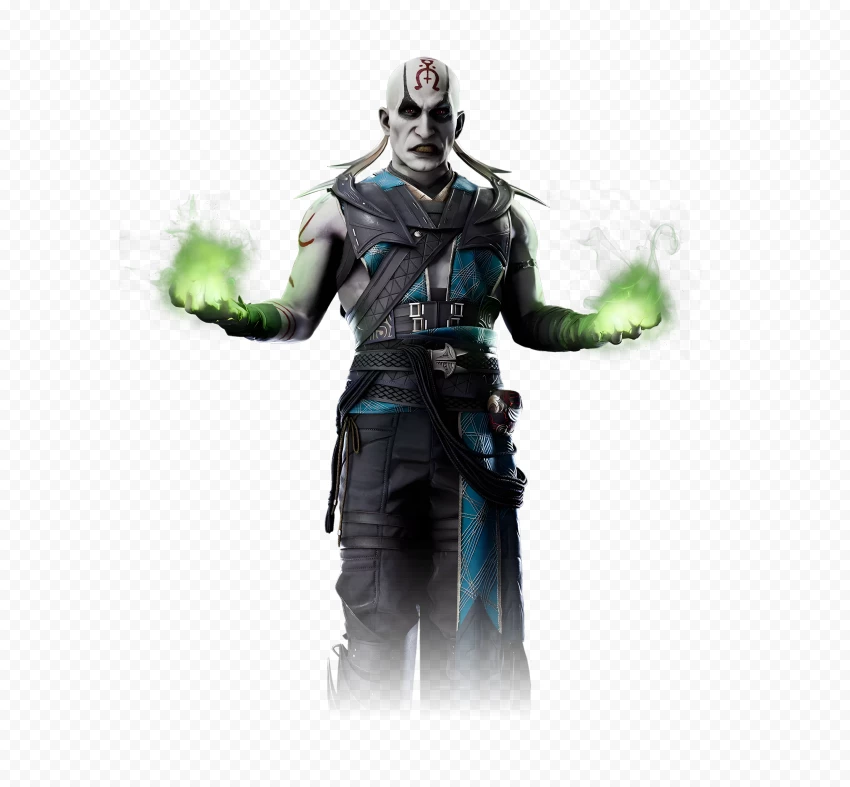 Quan Chi Netherrealm Necromancer Portrait PNG Transparent Background