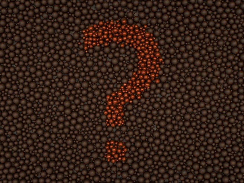 question mark, bubbles, texture, 3d