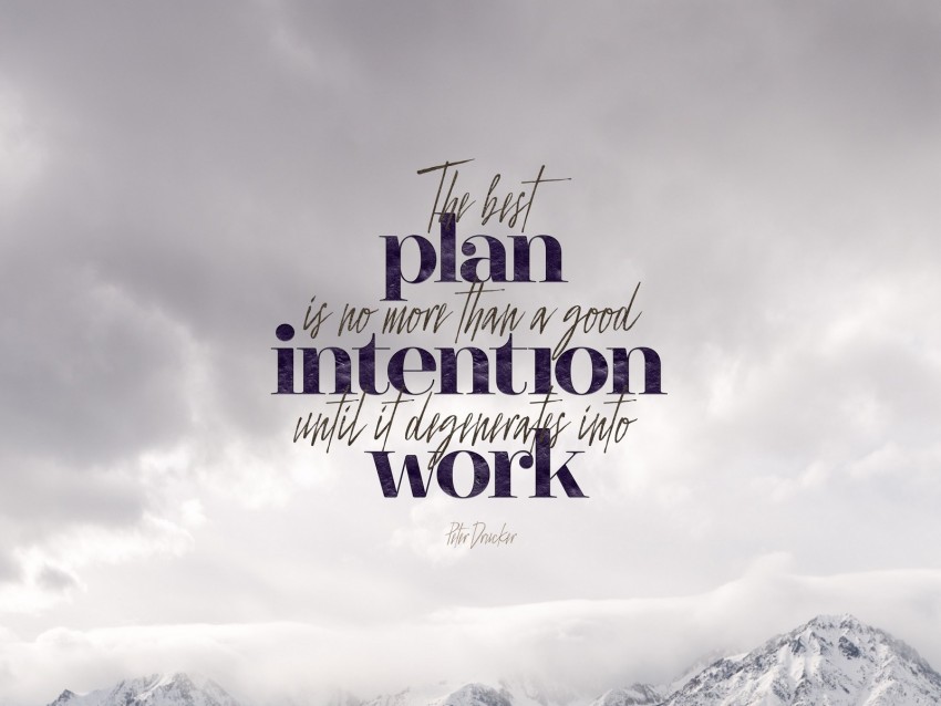 Quote Motivation Plans Work Phrase Background