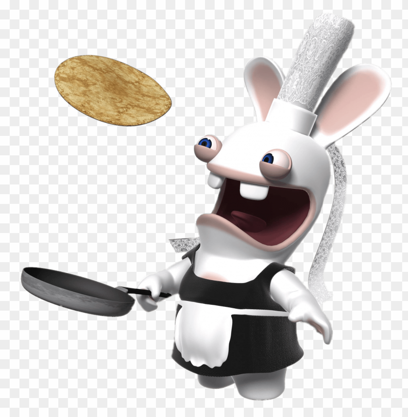 at the movies, cartoons, rabbids, rabbid baking pancake, 