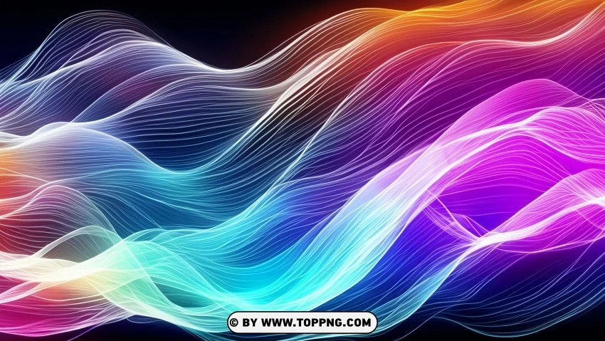 abstract, wave, background, colorful, rainbow, gradient, lines