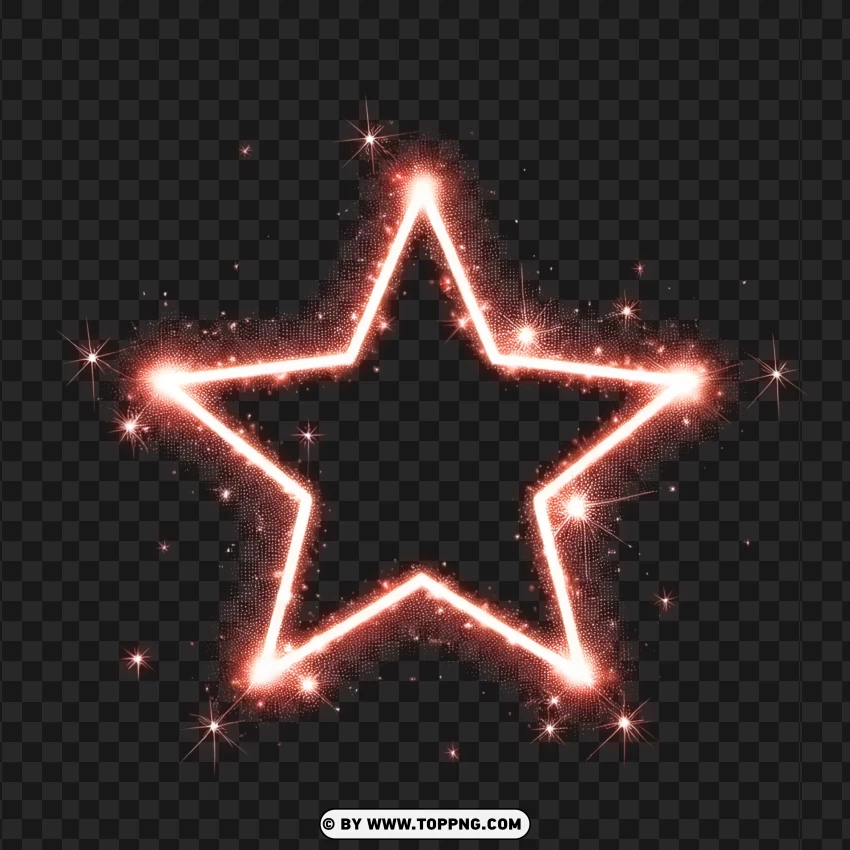 Radiant Red Shining Firework Star Img PNG Transparent Background