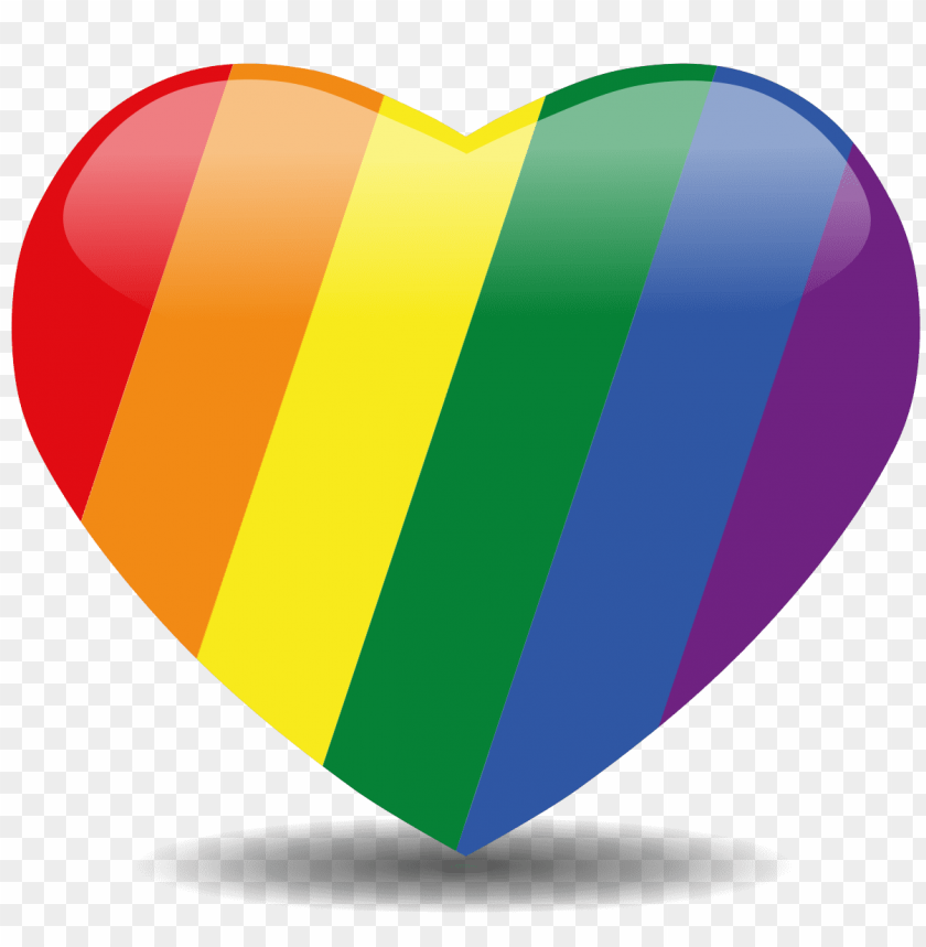 rainbow, heart, png