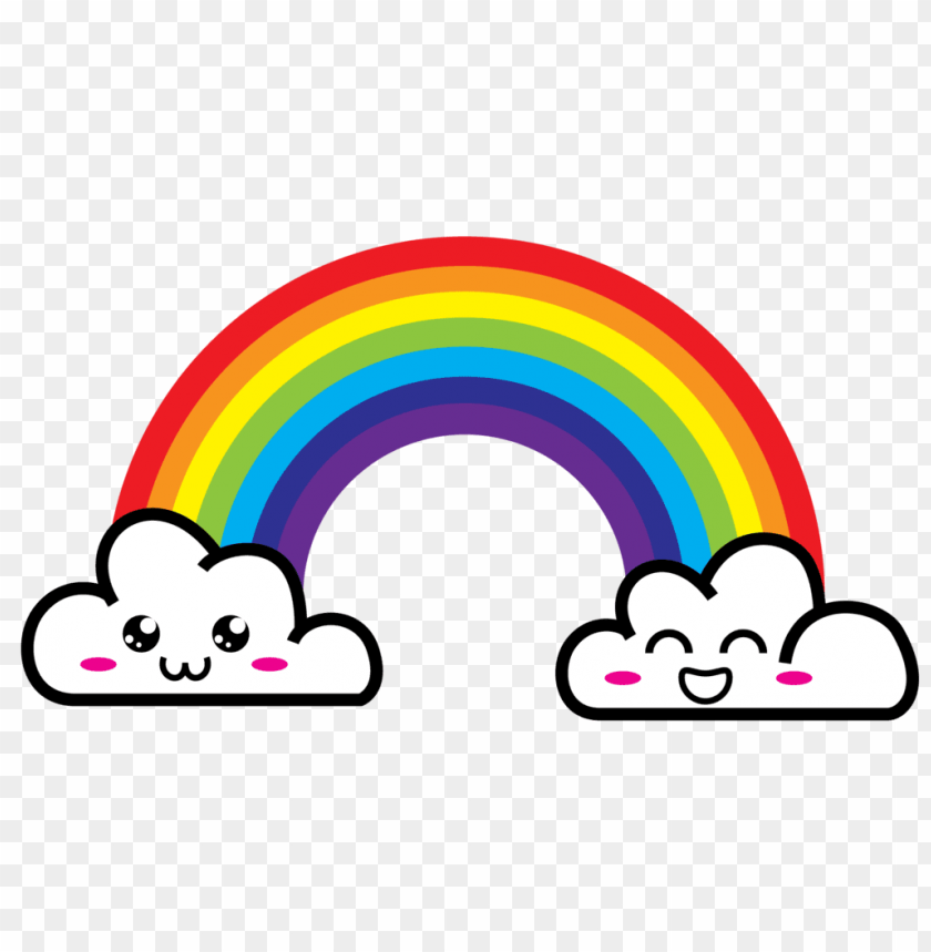 rainbows and clouds png, cloud,png,rainbow