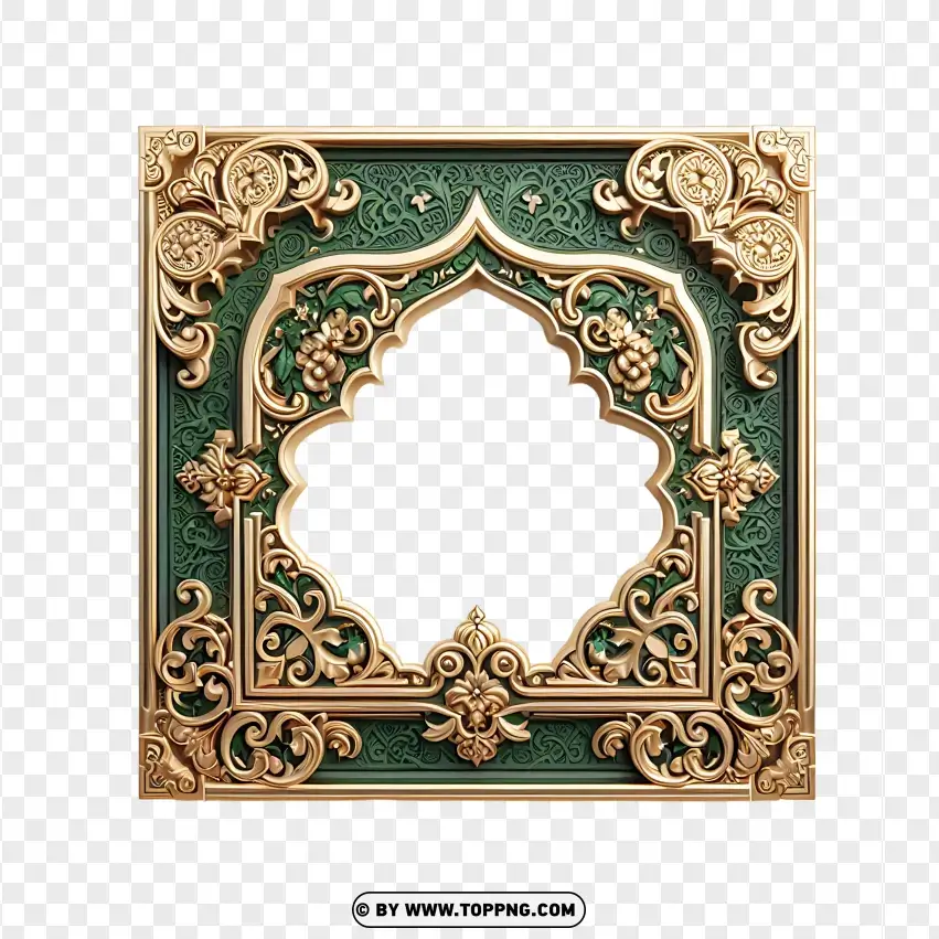 Vintage Islamic Ramadan Frame For Posters PNG Transparent Background