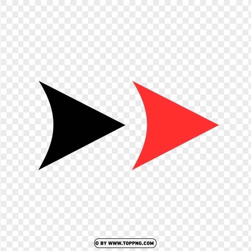 Red And Black Arrow Free Stock PNG Transparent Background