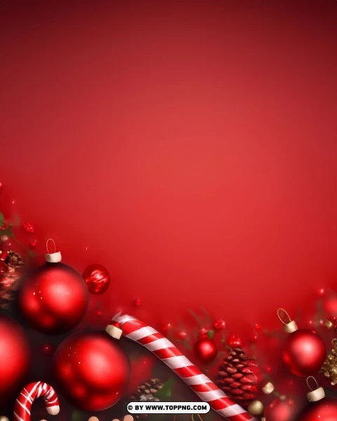 Red Christmas Banner PNG Transparent Background