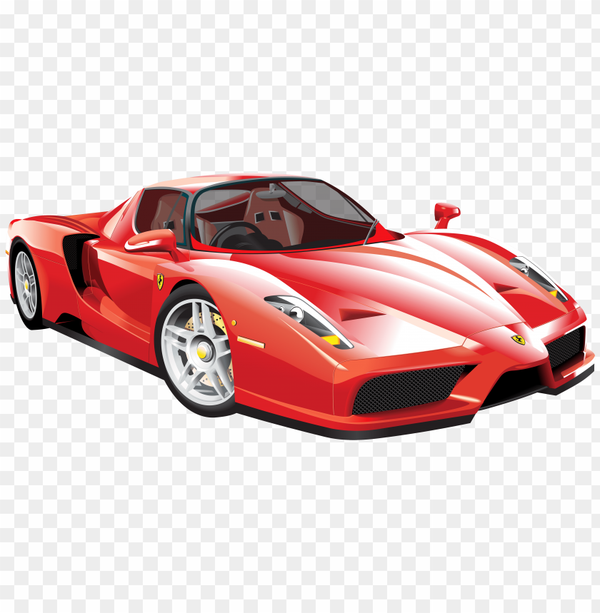 car, ferrari, red