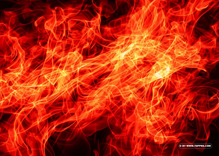 Red Fire And Smoke Bursting With Energy On A PNG Transparent Background