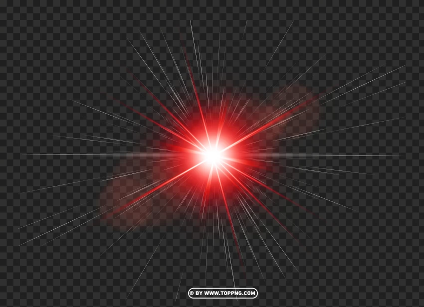 Red Light Lens Flare Free PNG, Shine, Radiance, Luminescence, Brightness, Brilliance, Glow