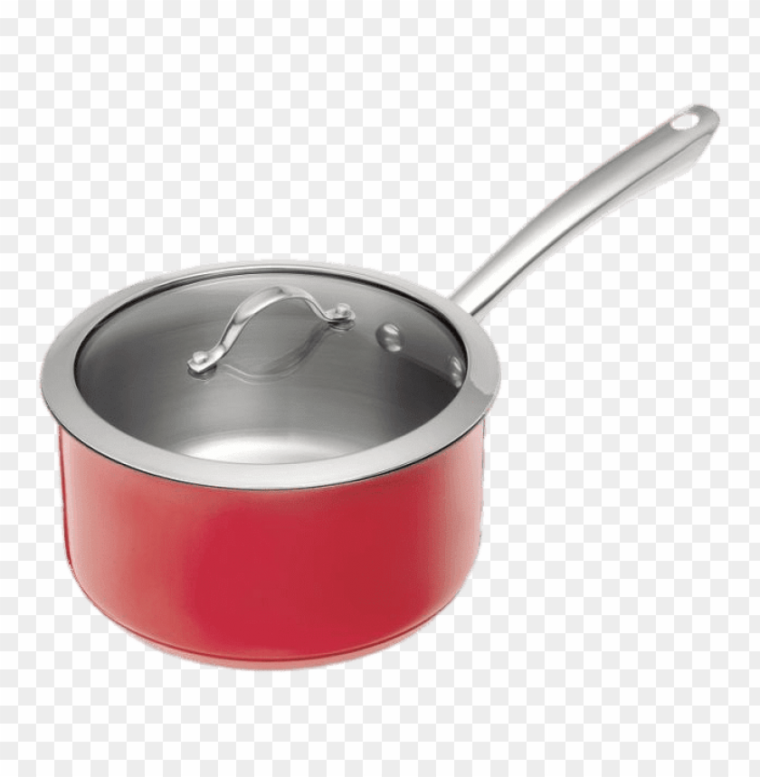 kitchenware, saucepans, red saucepan, 