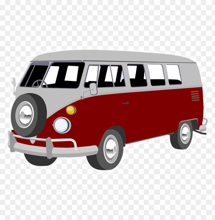 transport, motorhomes, red vw rv, 