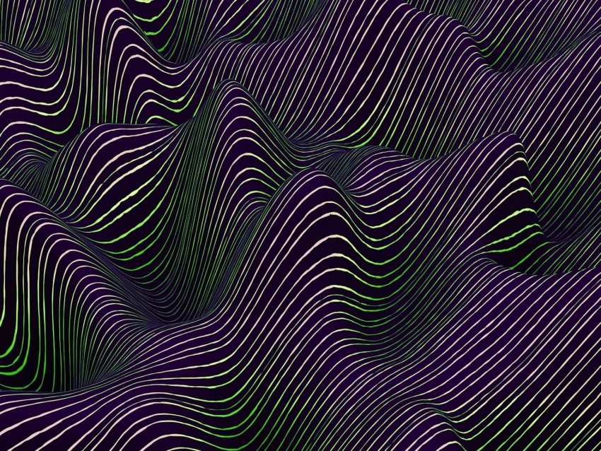 Relief Wavy Illusion Shape Stripes Background