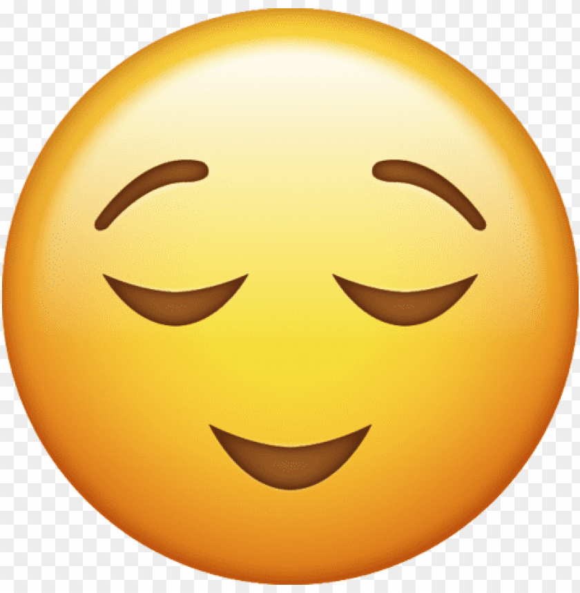 relieved, emoji, png, 2