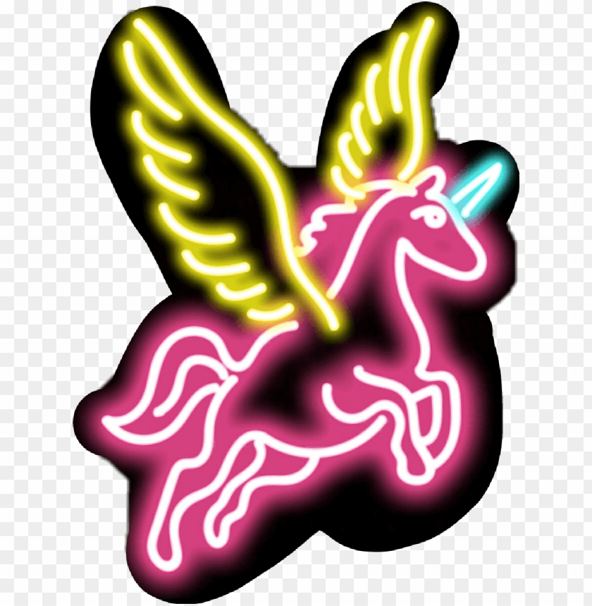 report abuse - neon  de unrnios, unicornio