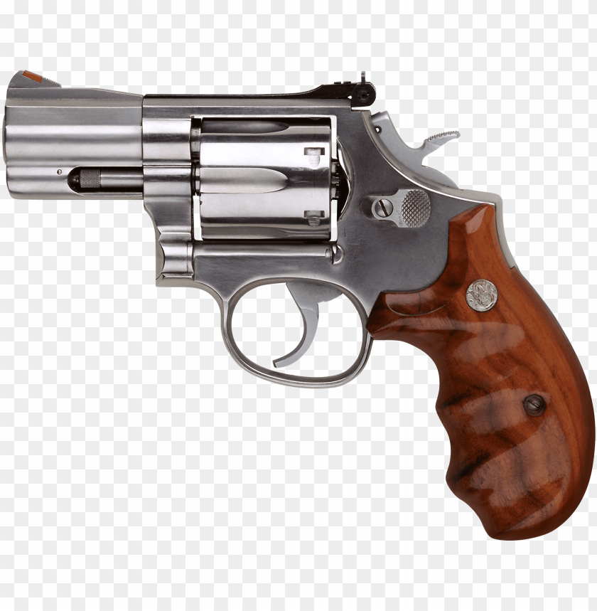 handgun, revolver, silver metal, wooden grip, firearm, compact design, personal defense