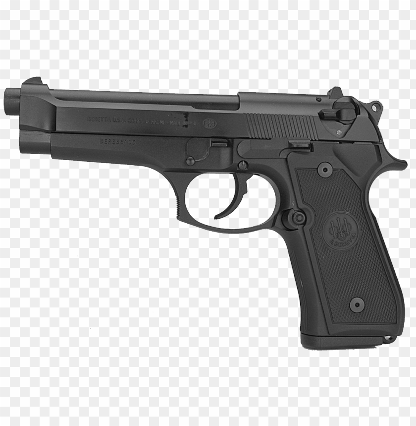 firearm, semi-automatic pistol, black handgun, weapon design, Beretta model, metal construction, ergonomic grip