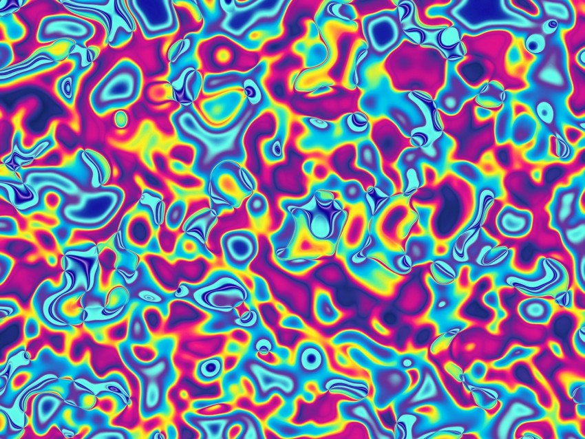 Ripple Motley Colorful Spots Abstract Background