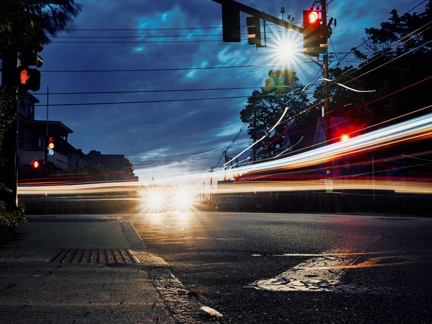 road, light, lights, street, asphalt