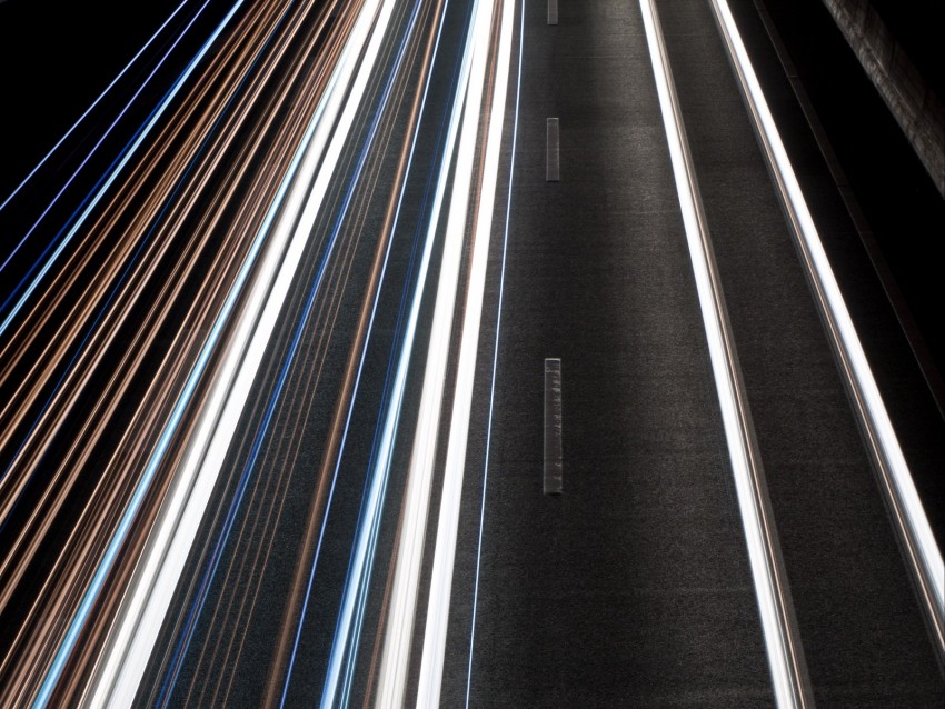 road, lights, lines, asphalt