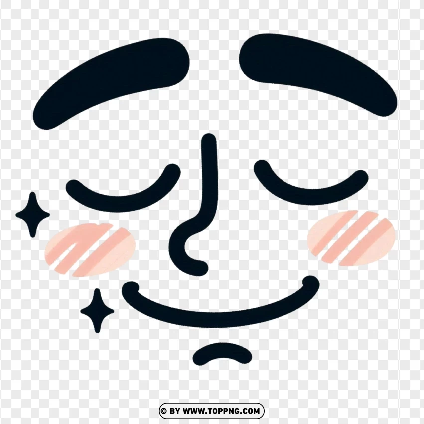 Smiling Boy Roblox Avatar Face PNG Transparent Background