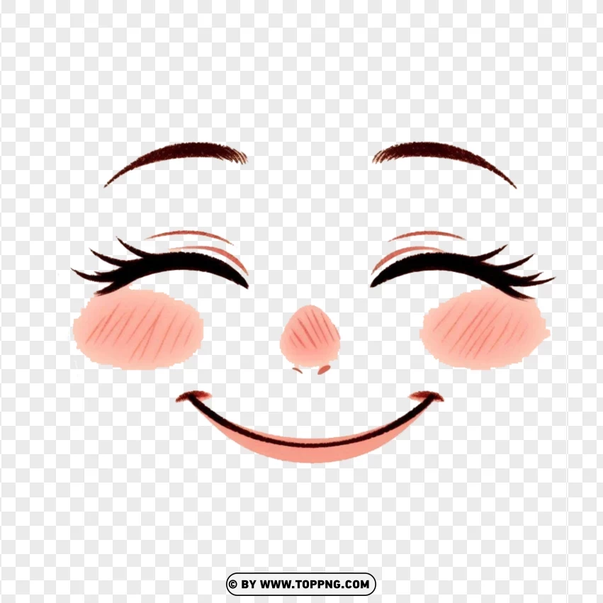 Enigmatic Girl Roblox Avatar Face PNG Transparent Background