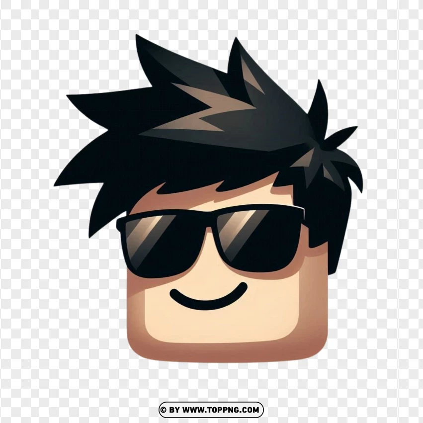 Cool Sunglasses, roblox face png, robolx character,illustration,  isolated,  game,  design