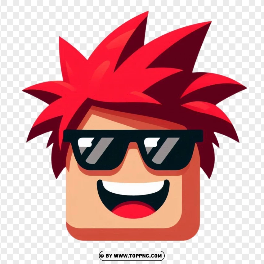 Red Spikes, roblox face png, robolx character,illustration,  isolated,  game,  design