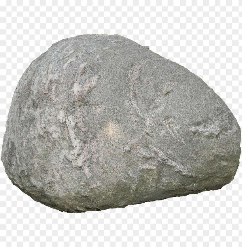 A textured gray rock with unique markings on its surface PNG