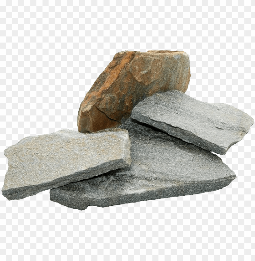 Various types of stones stacked together, showcasing different textures and colors PNG