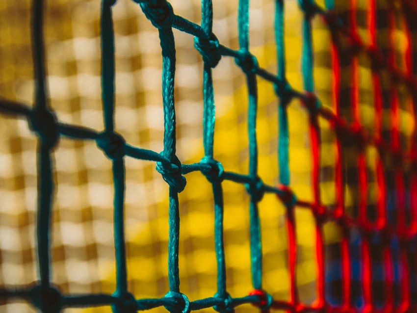 rope, mesh, knots, macro, blur