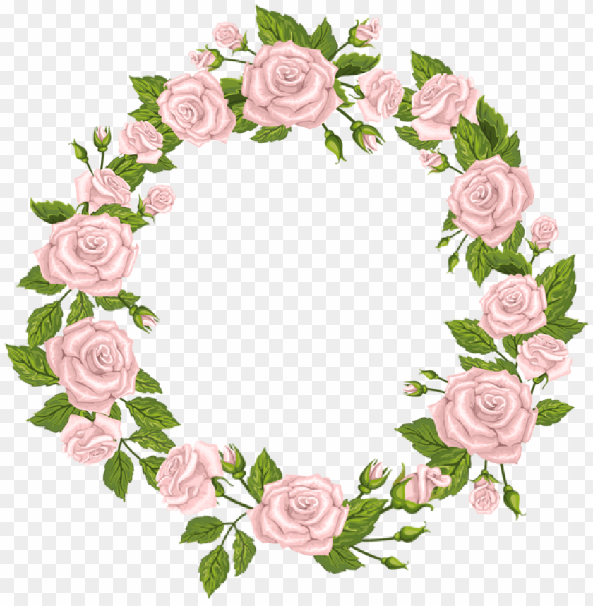 roses border pink png