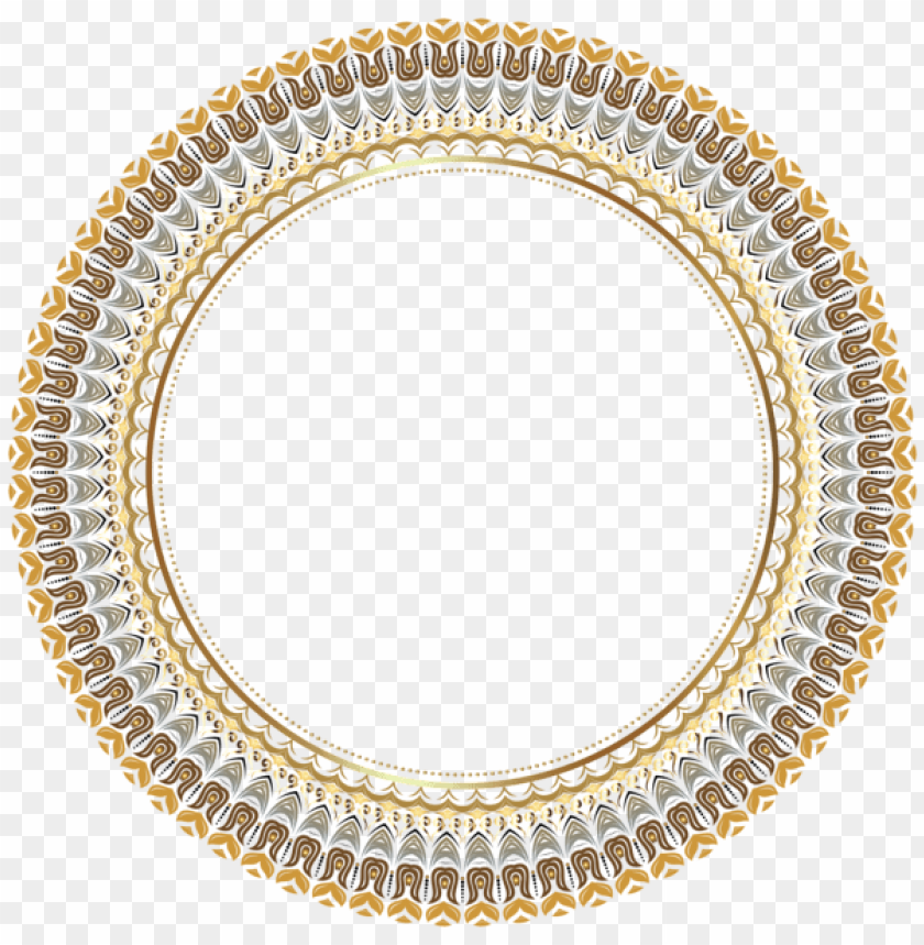 round border frame transparent