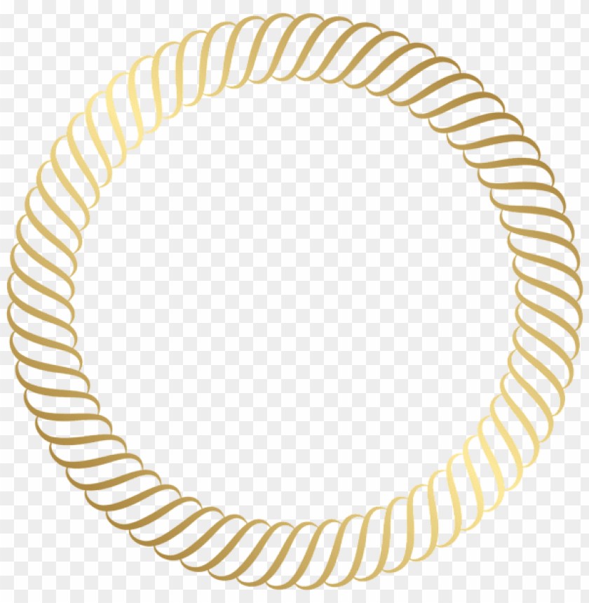 round gold border