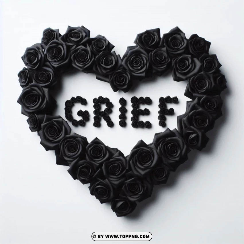 Sad Message, Black Roses, Heart Shape,petal, upset, Sadness, Sorrow