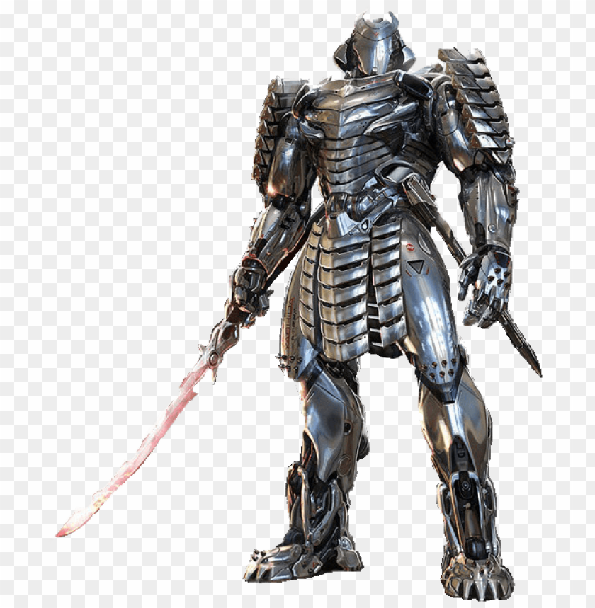 robot, metallic armor, futuristic design, sci-fi character, armored figure, sleek technology, battle gear