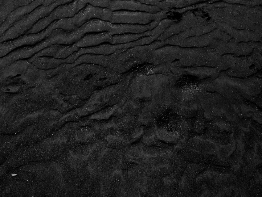 Sand Black Relief Dark Desert Surface Background