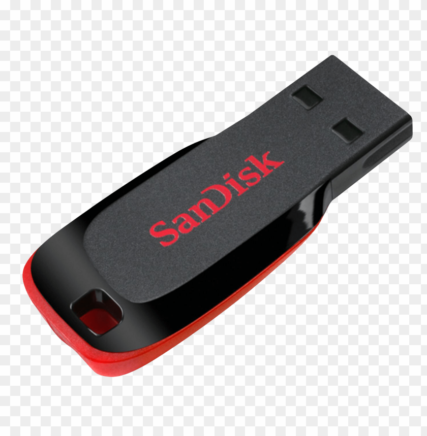 SanDisk USB Drive PNG, storage, tech, object