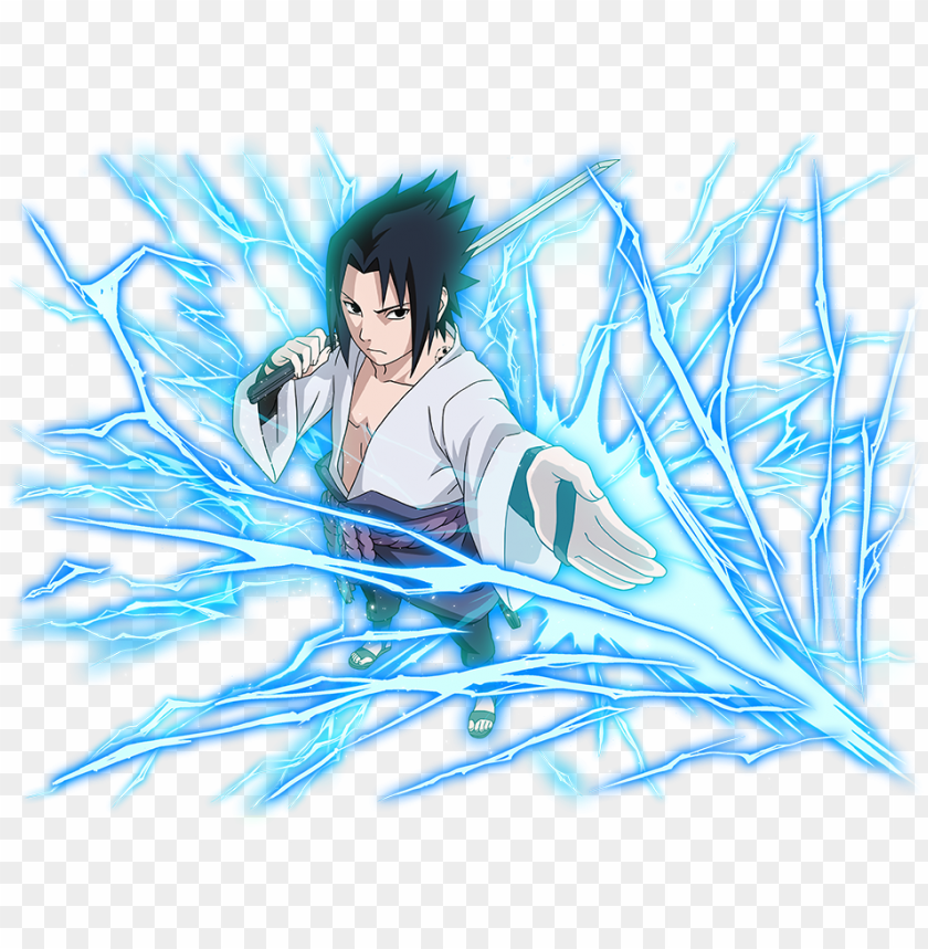 anime character, blue energy, action pose, fantasy art, electric powers, illustration, vibrant colors