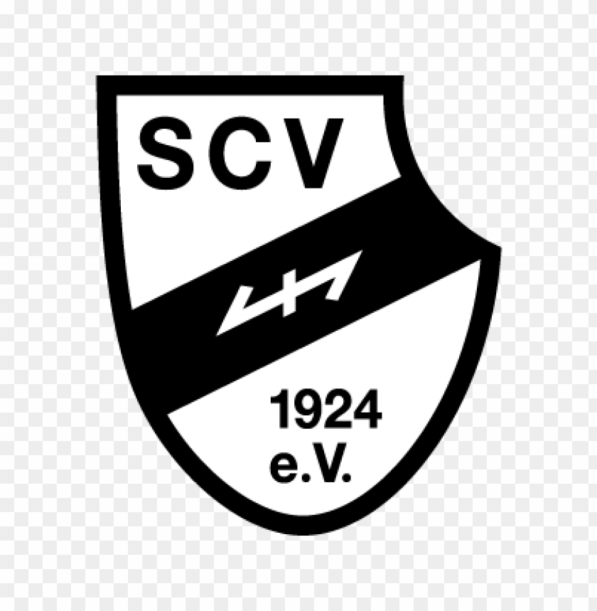 SCV 1924, sports club logo, black and white shield, German football team, local sports