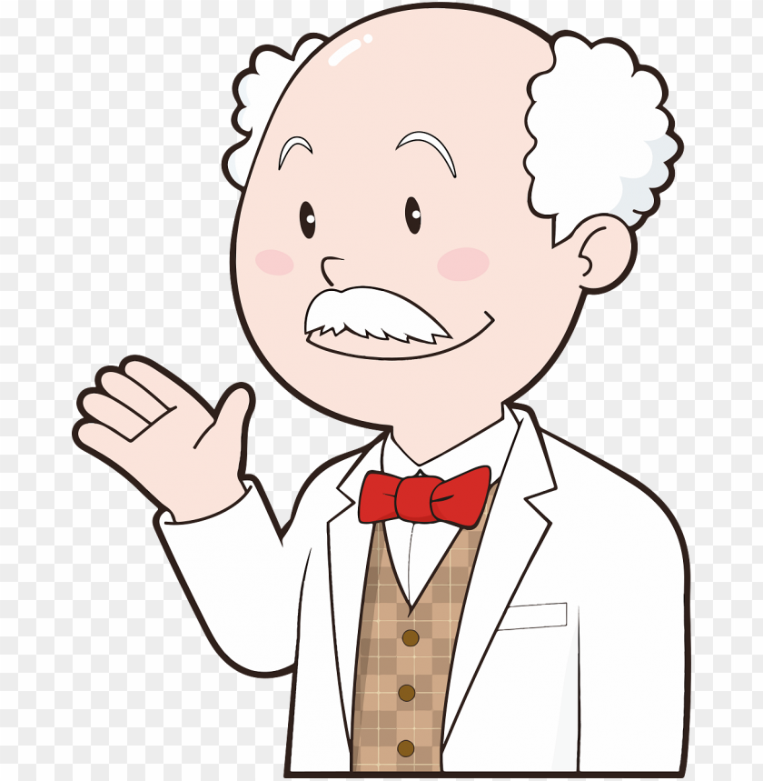 cartoon doctor, white coat, bow tie, friendly expression, healthcare professional