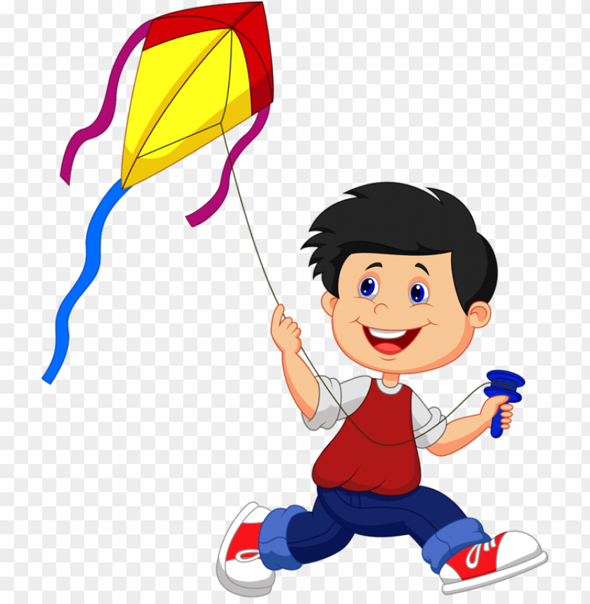 scrap - boy flying kite, kite